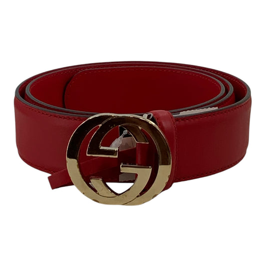Gucci Bright Red Interlocking “GG” Belt