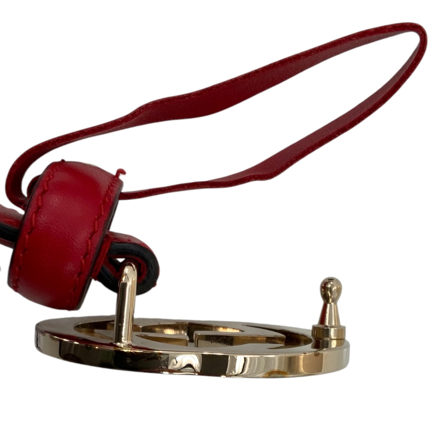 Gucci Bright Red Interlocking “GG” Belt