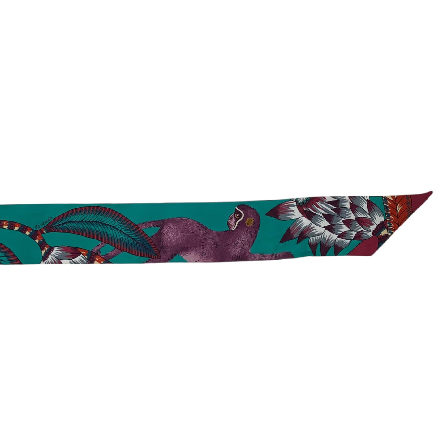 Hermes The Savana Silk Twilly Scarf