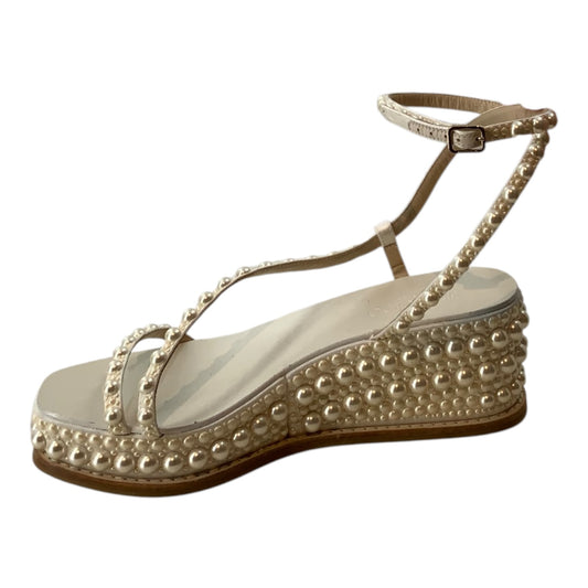 Jimmy Choo Pearl Detail Chunky Sandals