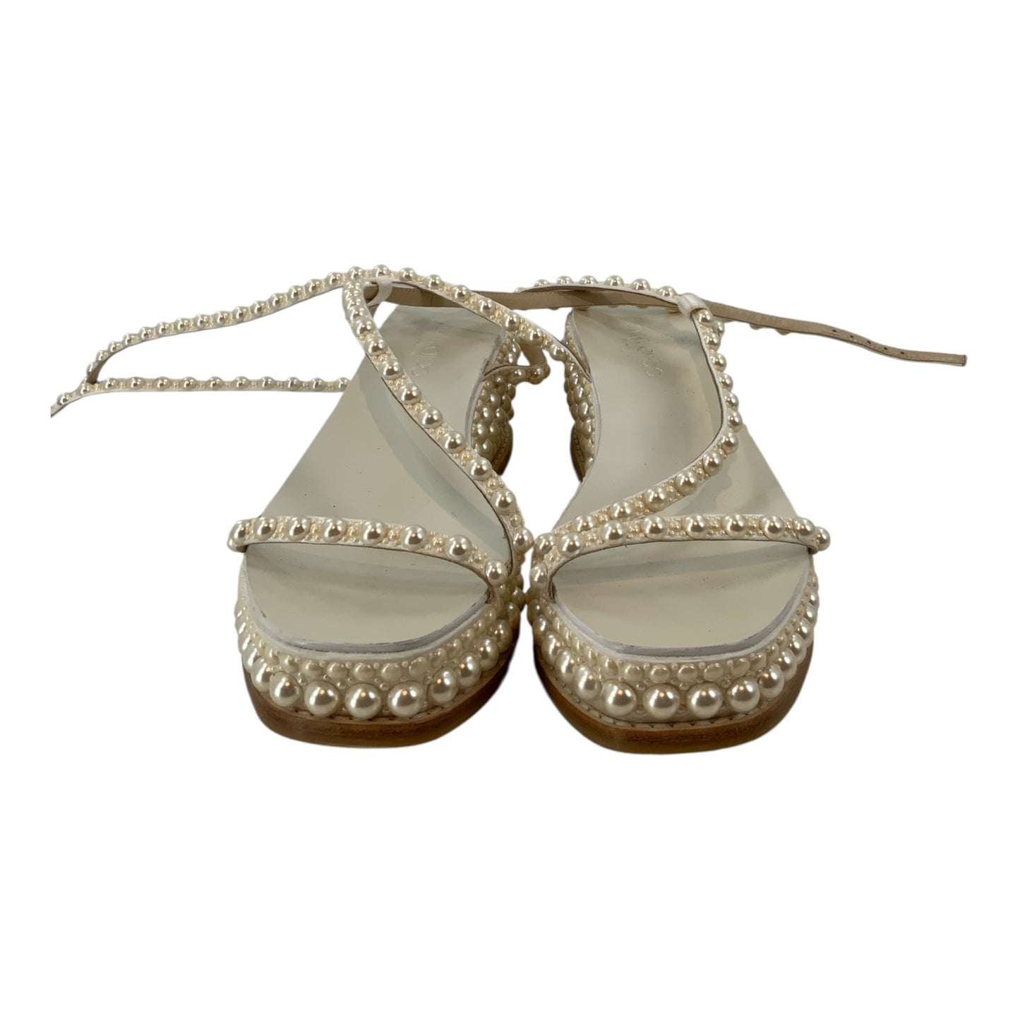 Jimmy Choo Pearl Detail Chunky Sandals