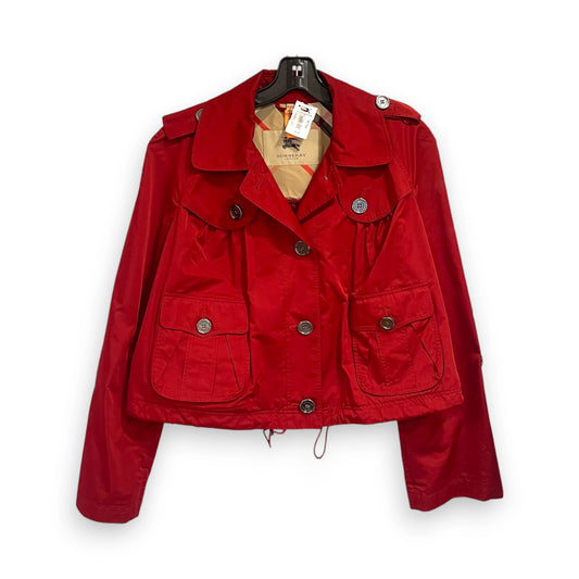 Burberry Red Cropped Jacket Wom6