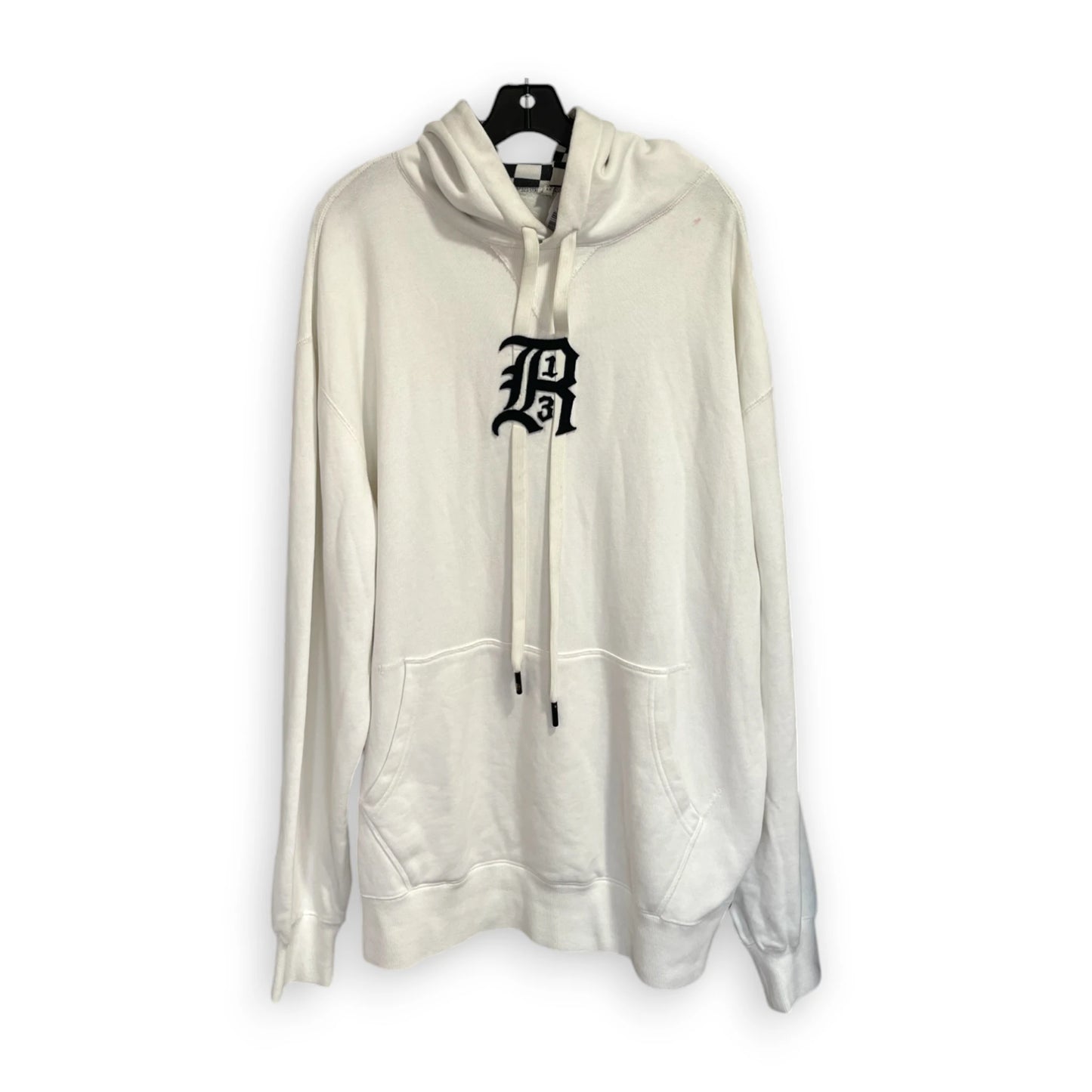 R13 White Logo Hoody Men Med