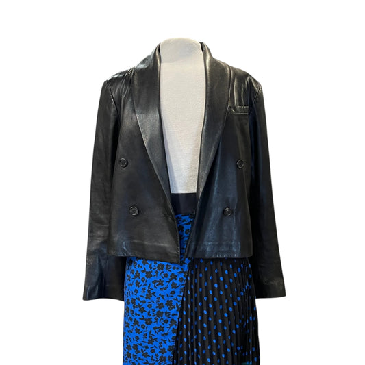 Anine Bing Leather Blazer