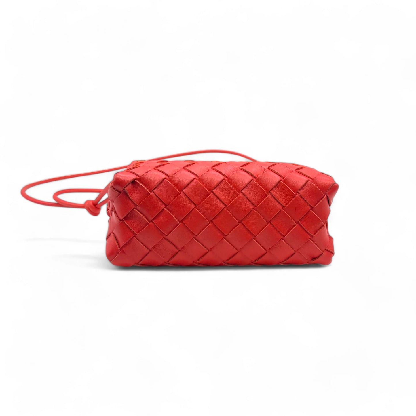 Bottega Red Intrecciato Loop Bag