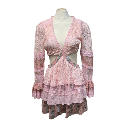 LoveShackFancy Karin Lace Mini Dress