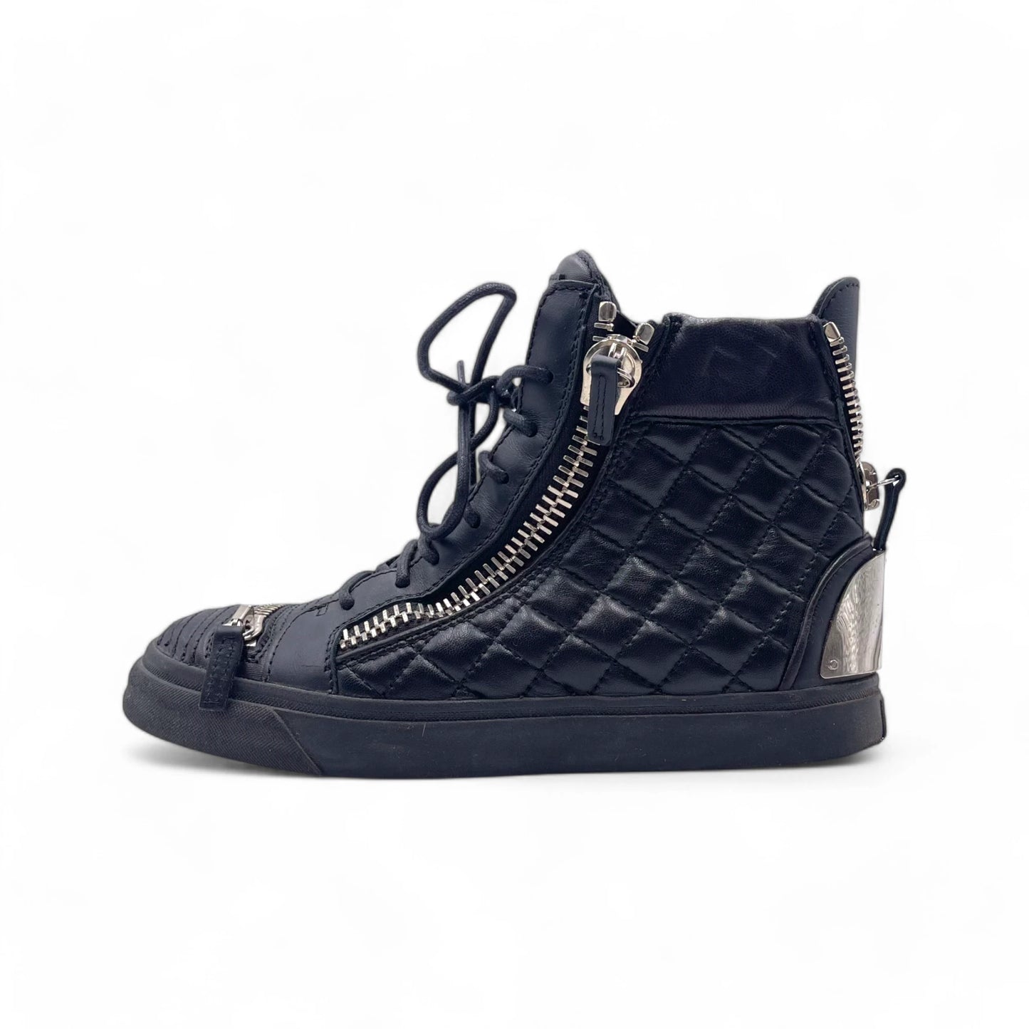 Giuseppe Quilt Zip Hi Snkr Wom