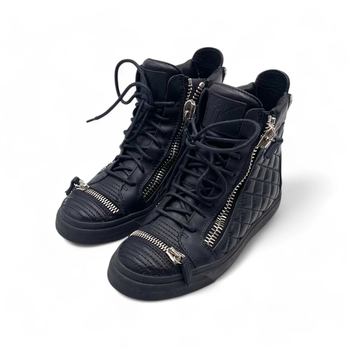 Giuseppe Quilt Zip Hi Snkr Wom