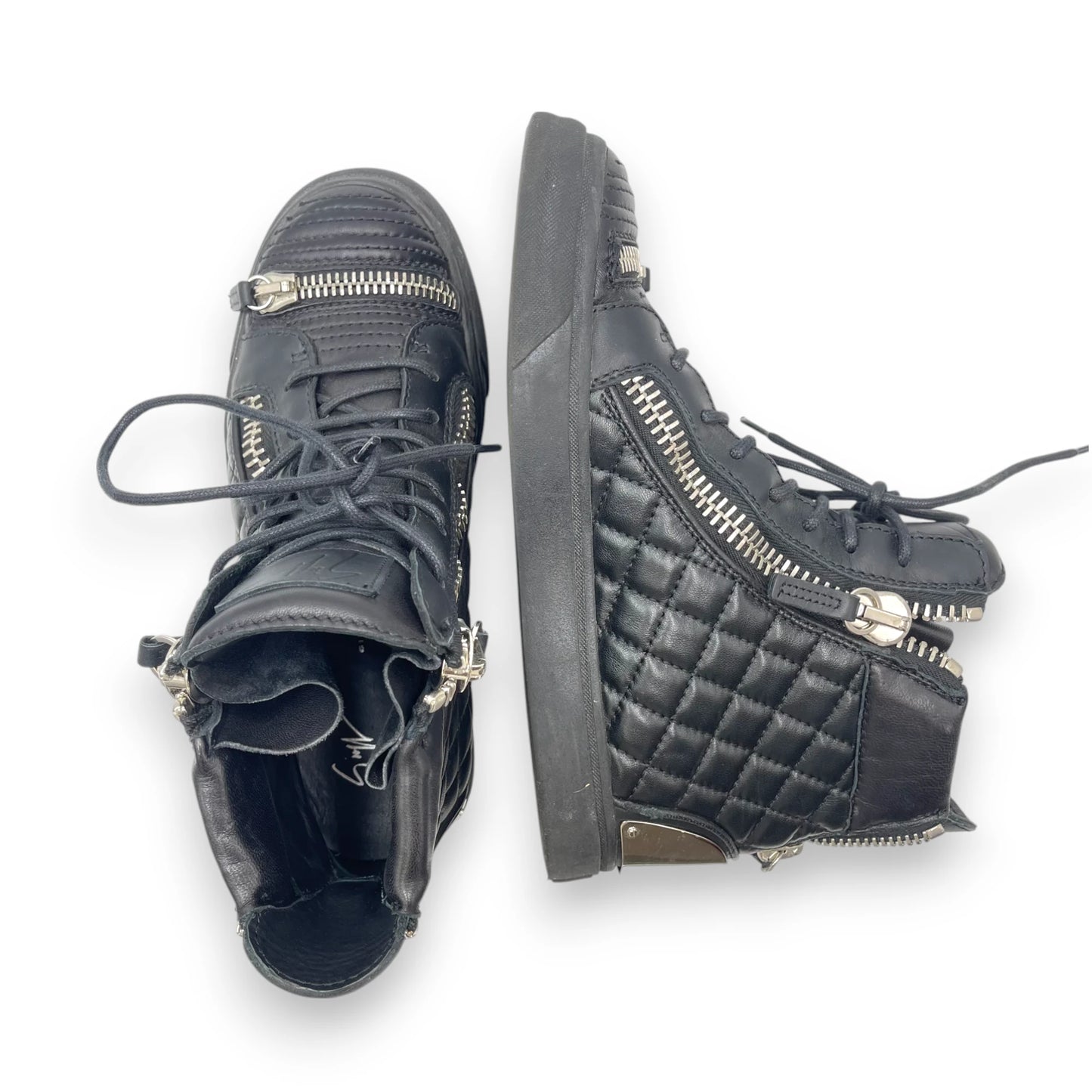 Giuseppe Quilt Zip Hi Snkr Wom