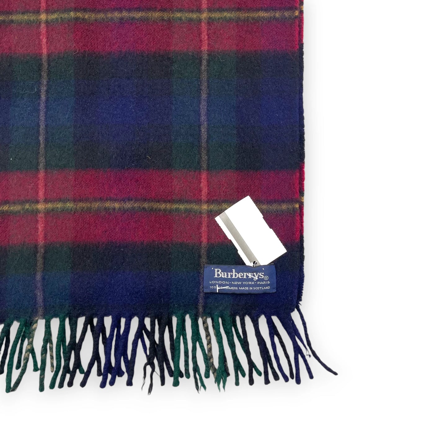 Burberry Blue Red Check Scarf