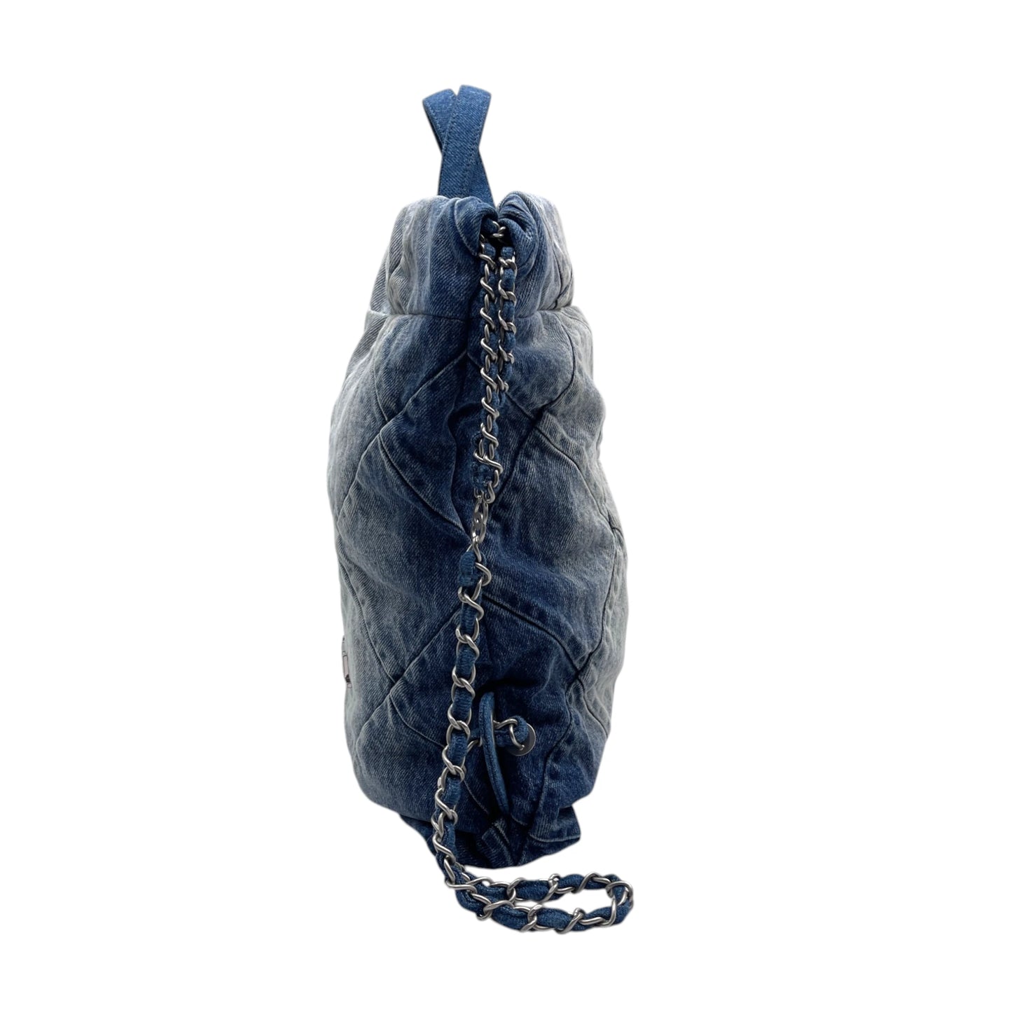 Chanel 22 Quilted Denim Backpack