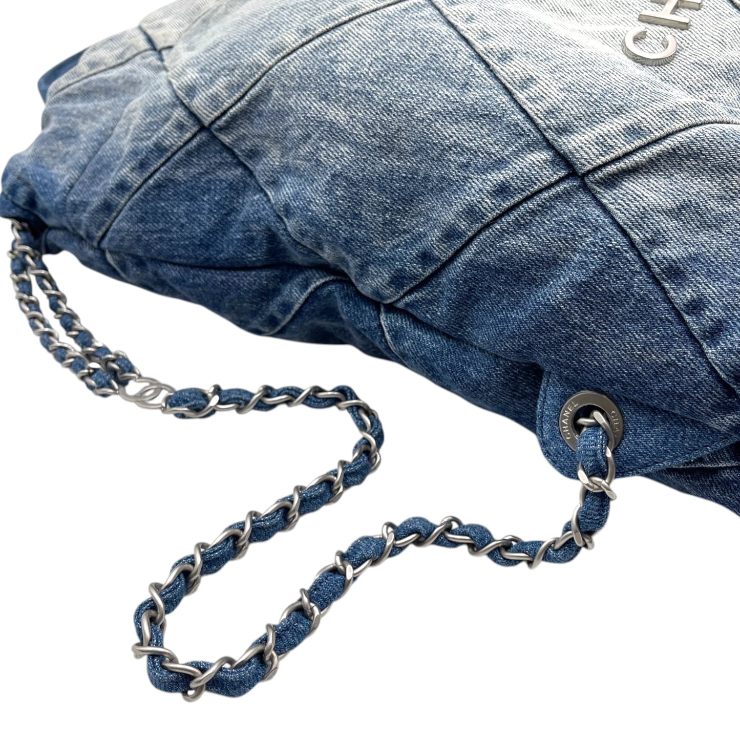 Chanel 22 Quilted Denim Backpack