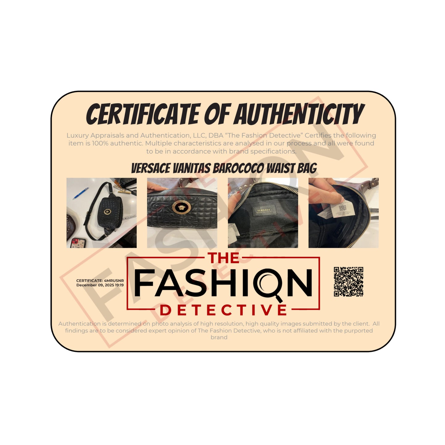 Versace La Medusa Quilted Belt Bag