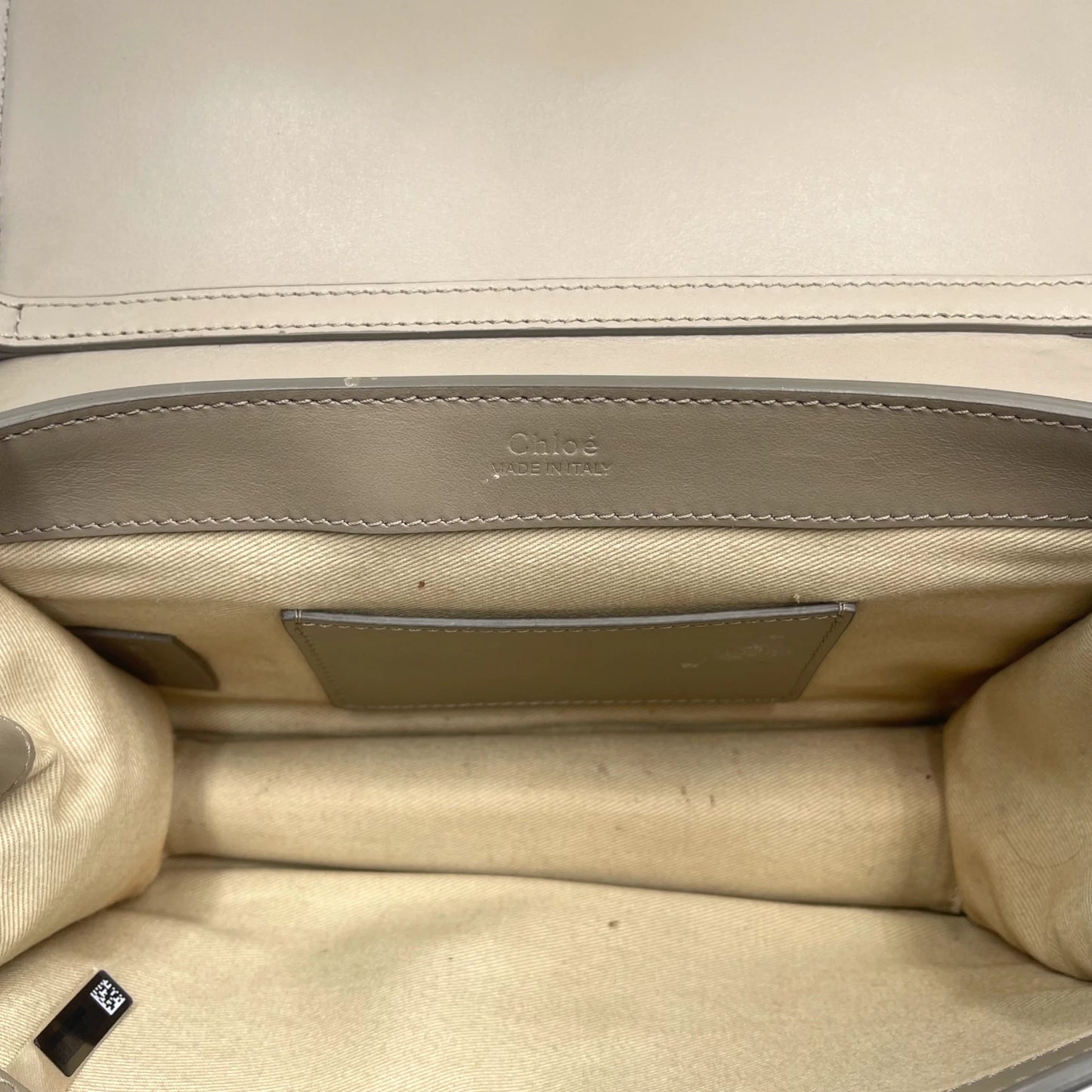 Chloé Calfskin Suede C Clutch Shoulder Bag