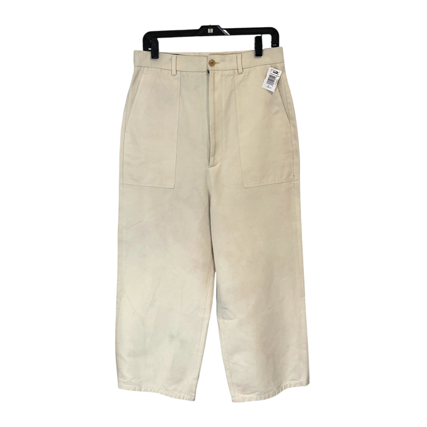 Gucci Beige Cotton Canvas Trousers - 46