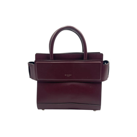 Givenchy Mini Horizon Burgundy Crossbody Tote