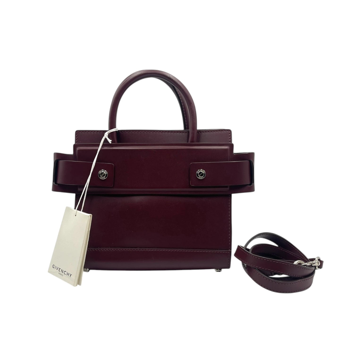 Givenchy Mini Horizon Burgundy Crossbody Tote