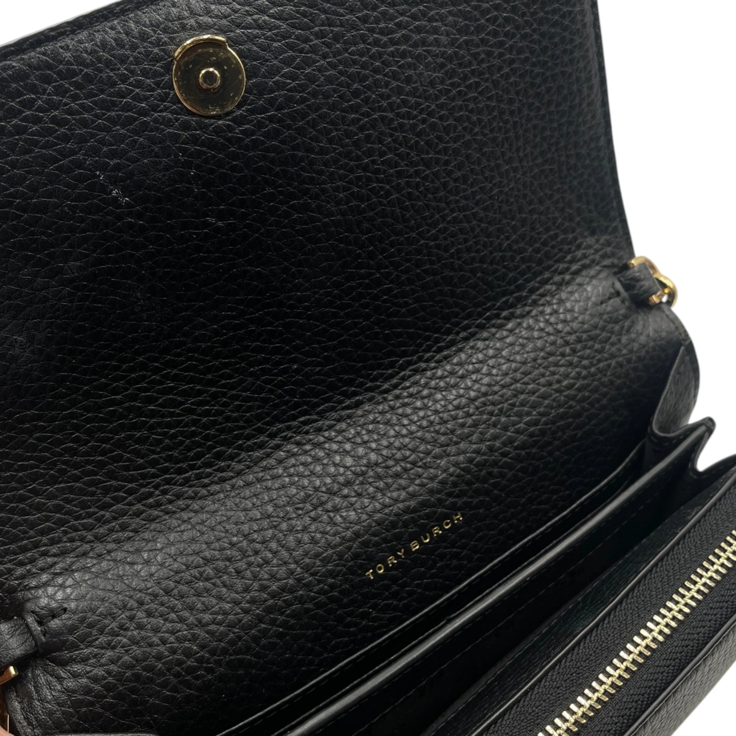 Tory Burch Pebble Leather Wallet Crossbody