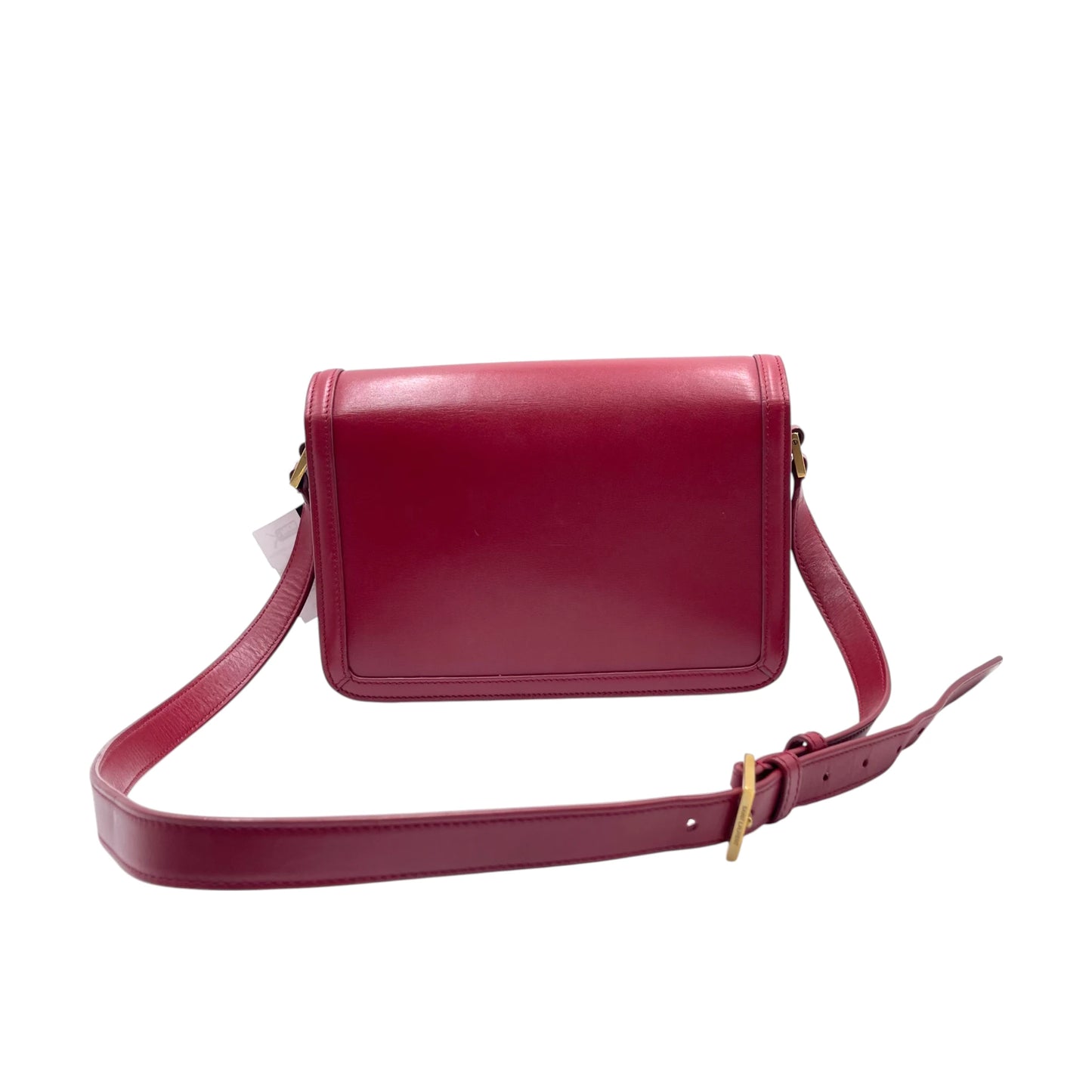 Saint Laurent Solferino Burgundy Medium Satchel