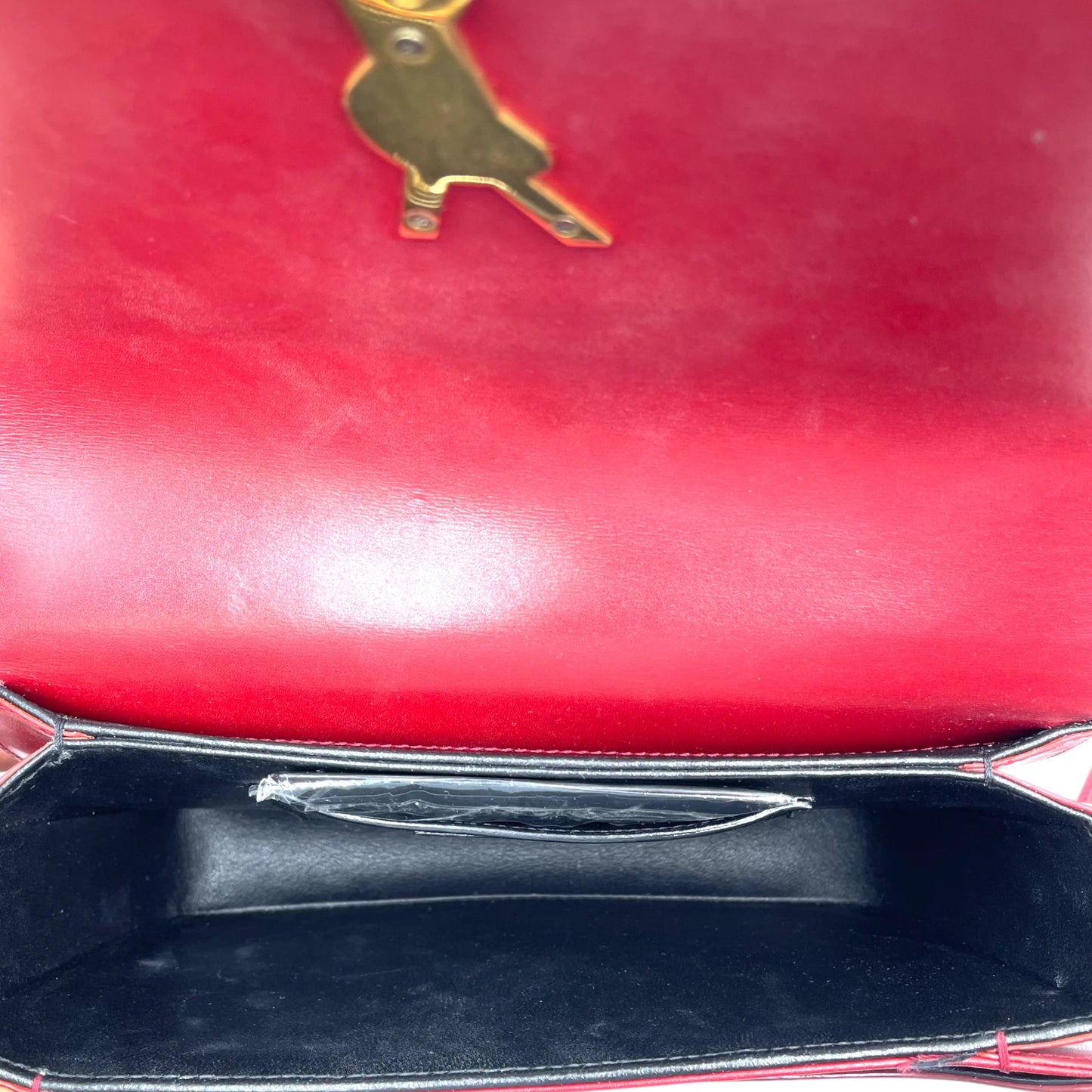 Saint Laurent Solferino Burgundy Medium Satchel