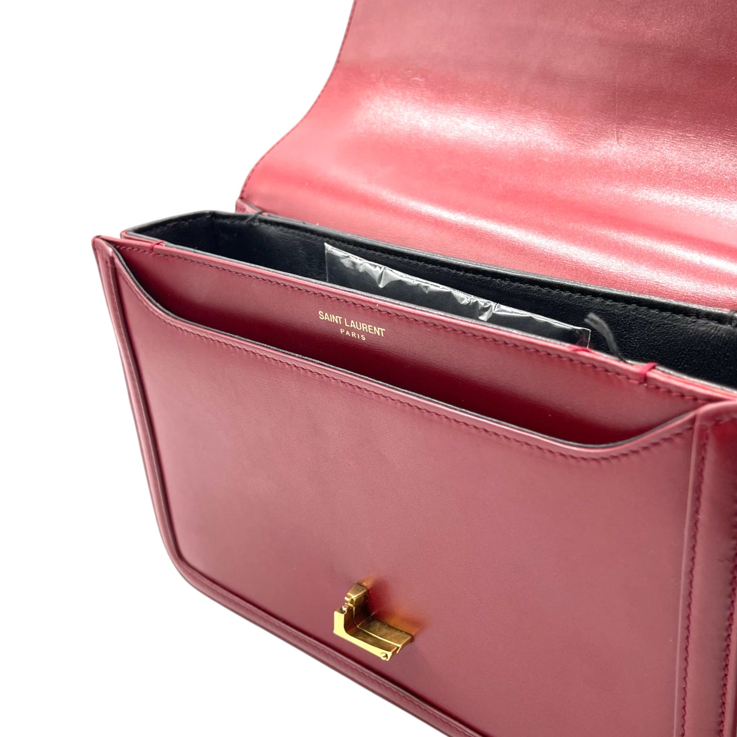 Saint Laurent Solferino Burgundy Medium Satchel