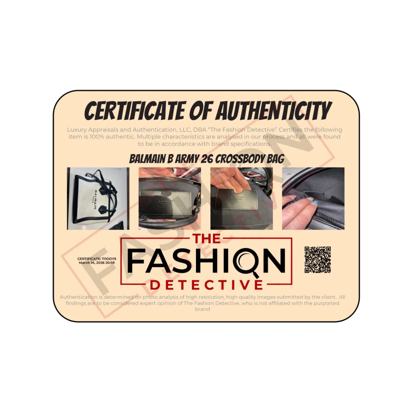 Balmain B-Army Canvas Tote