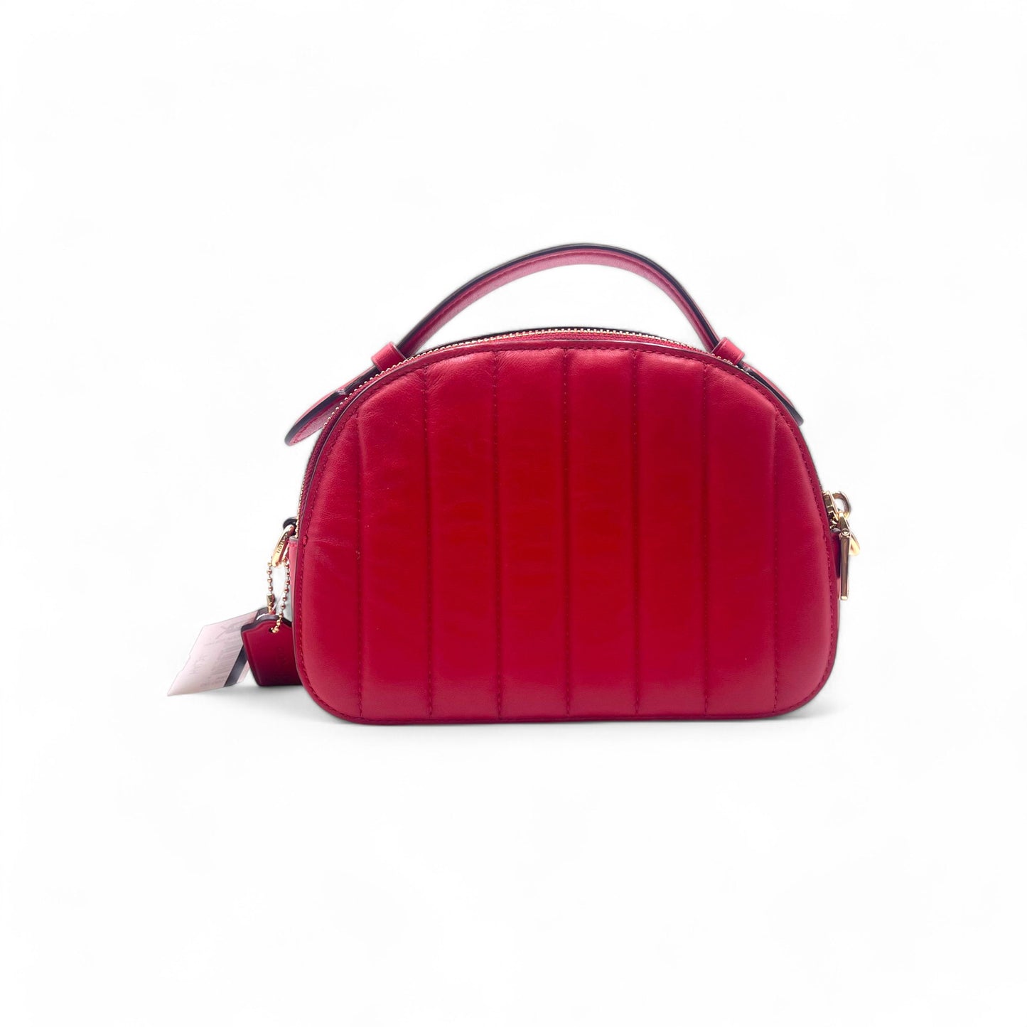 Coach Red Linear Quilt Serena Bag