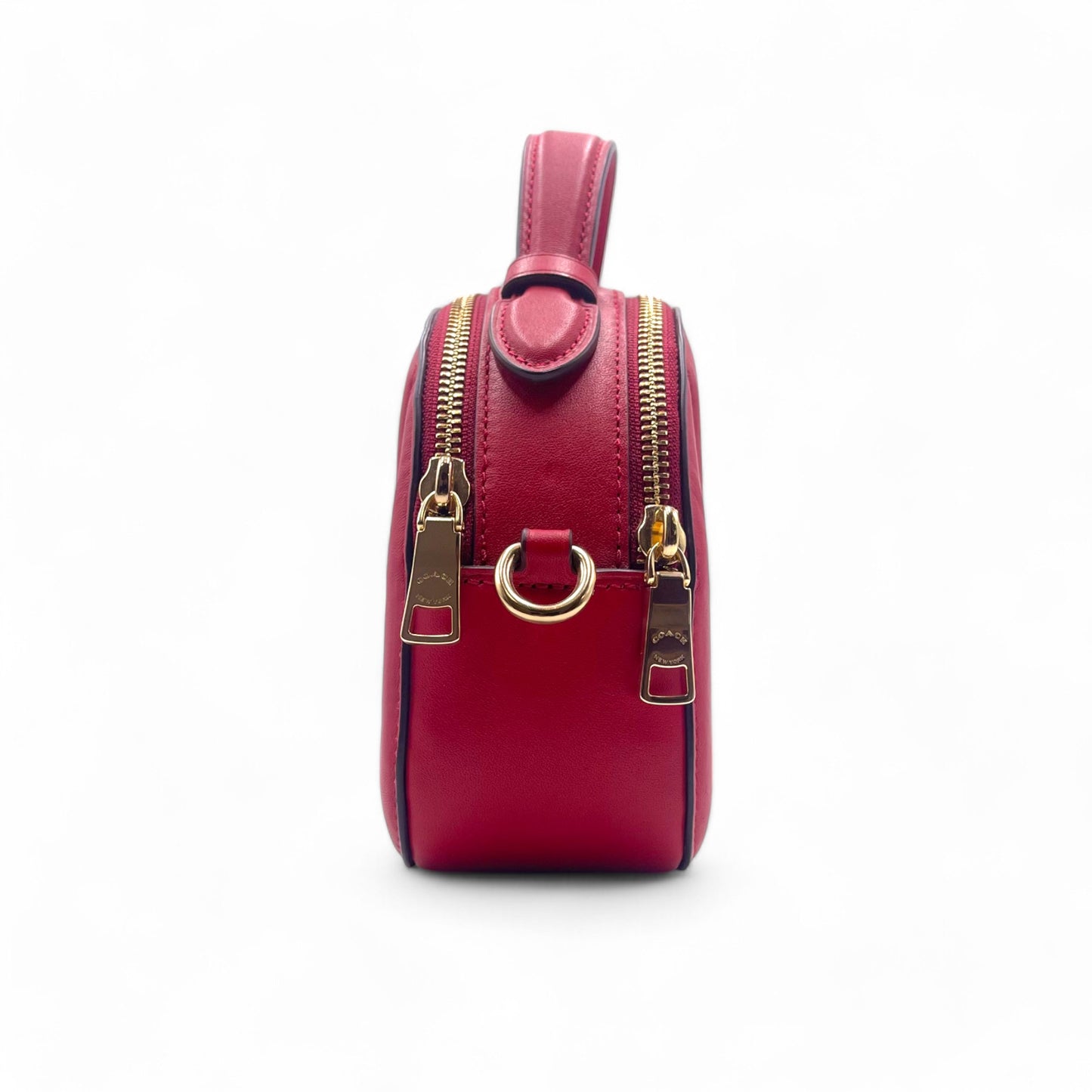 Coach Red Linear Quilt Serena Bag