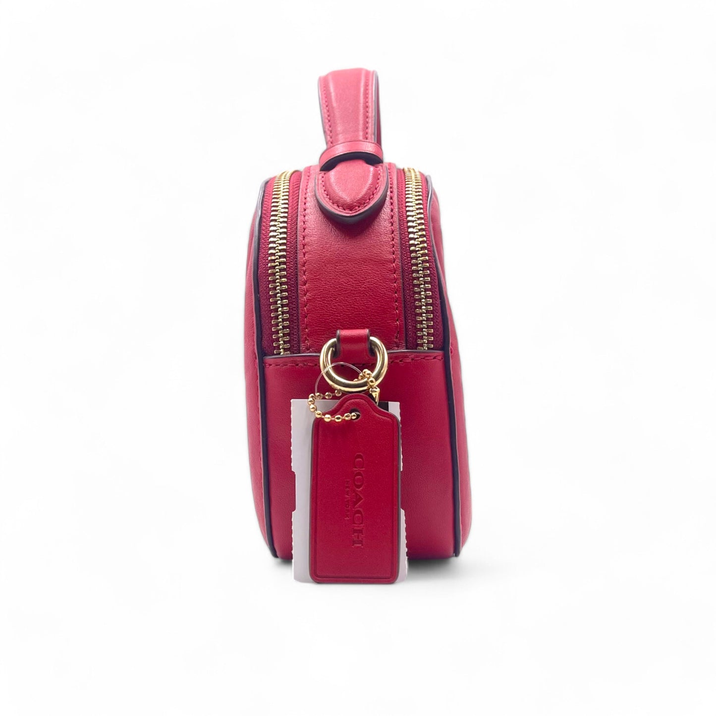 Coach Red Linear Quilt Serena Bag