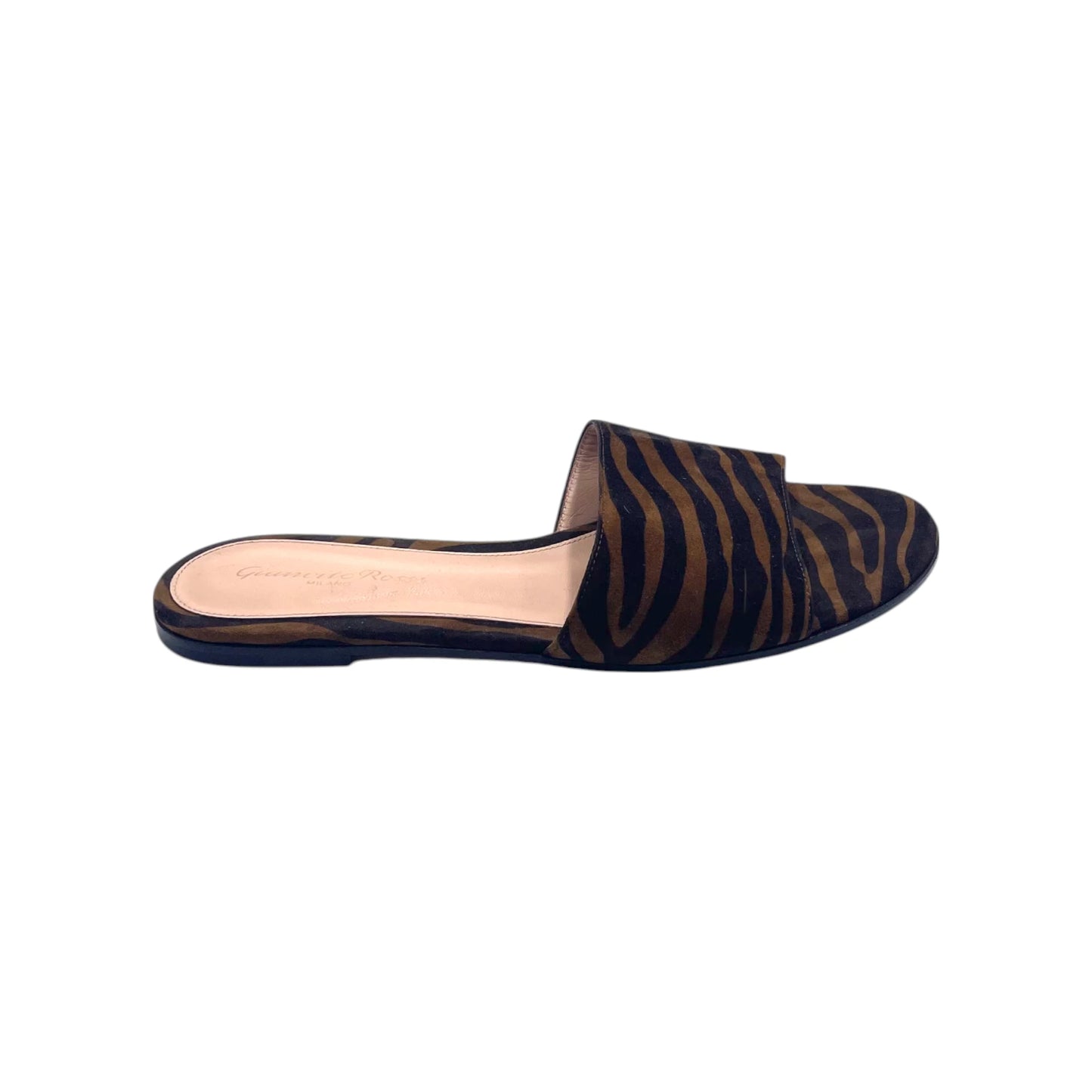 Gianvito Rossi Tiger Print Suede Women's Sandals