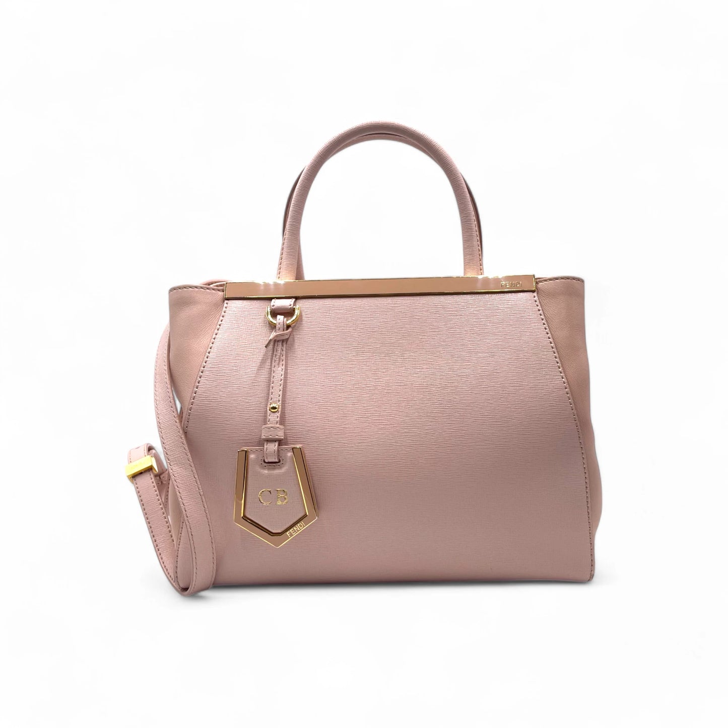 Fendi Blush Texture leather Bag