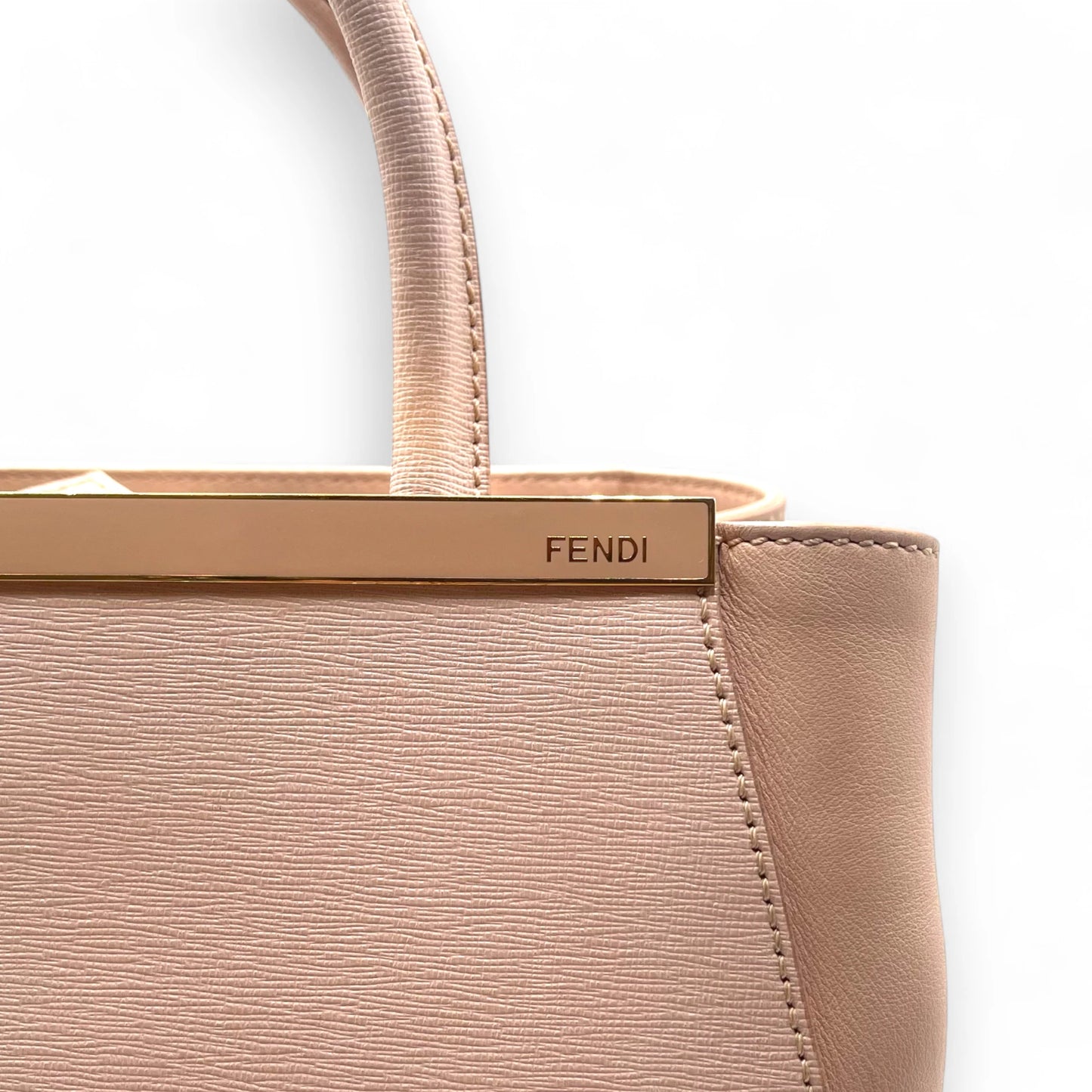 Fendi Blush Texture leather Bag