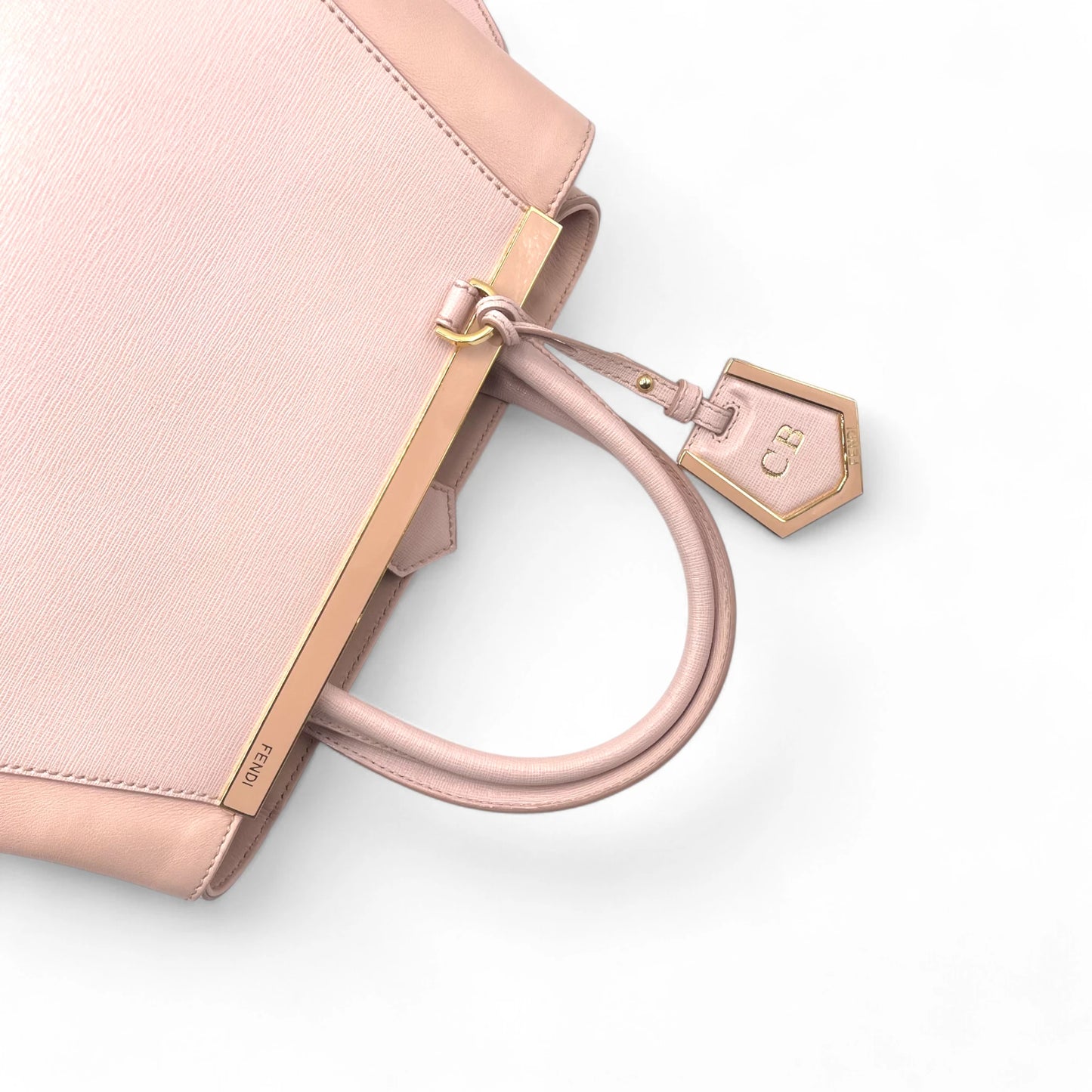 Fendi Blush Texture leather Bag