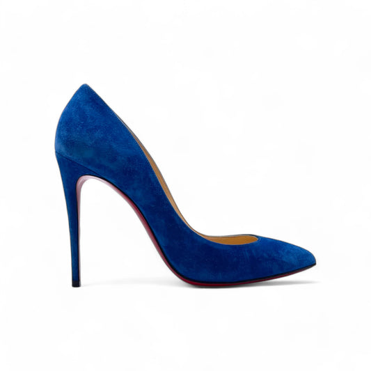 Louboutin Blue Suede Pumps