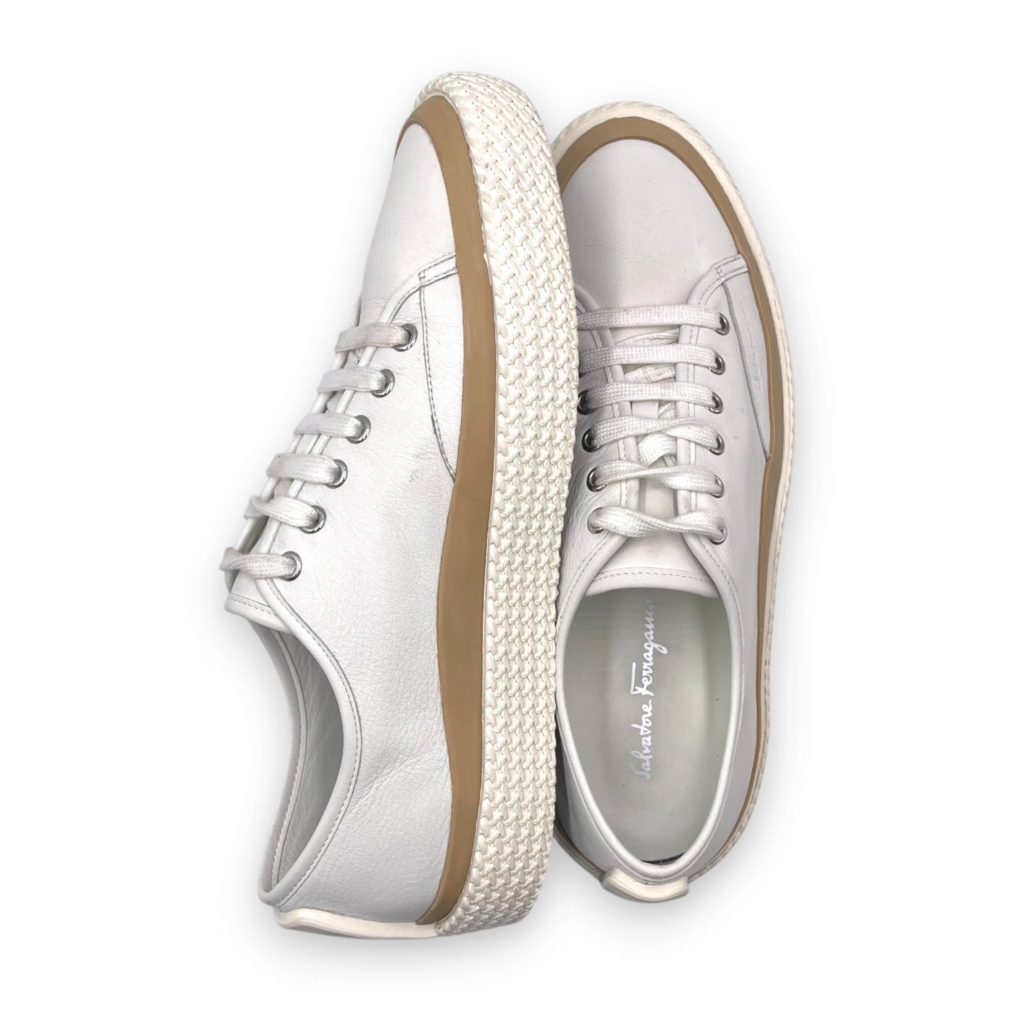 Ferragamo Textured Sole Sneakers