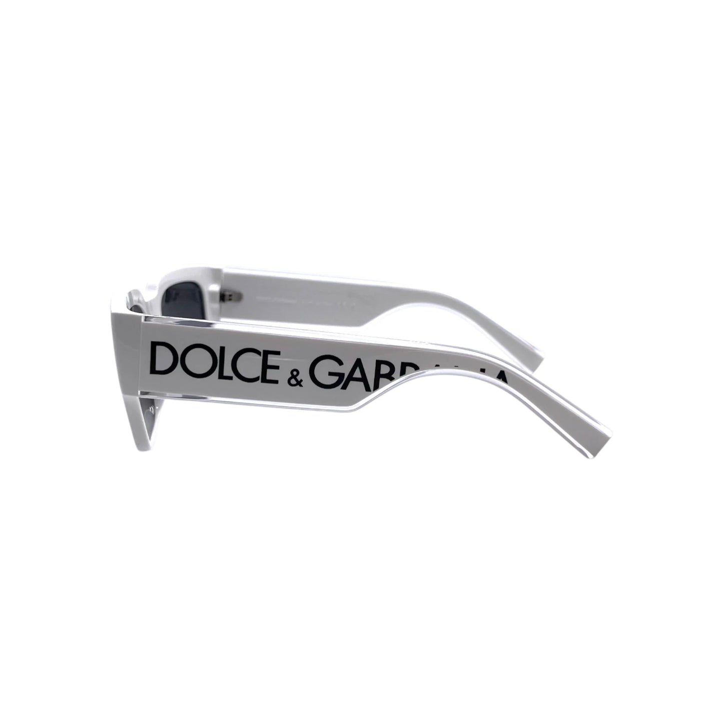 D&G DG6184 White Square Frame Men's Sunglasses