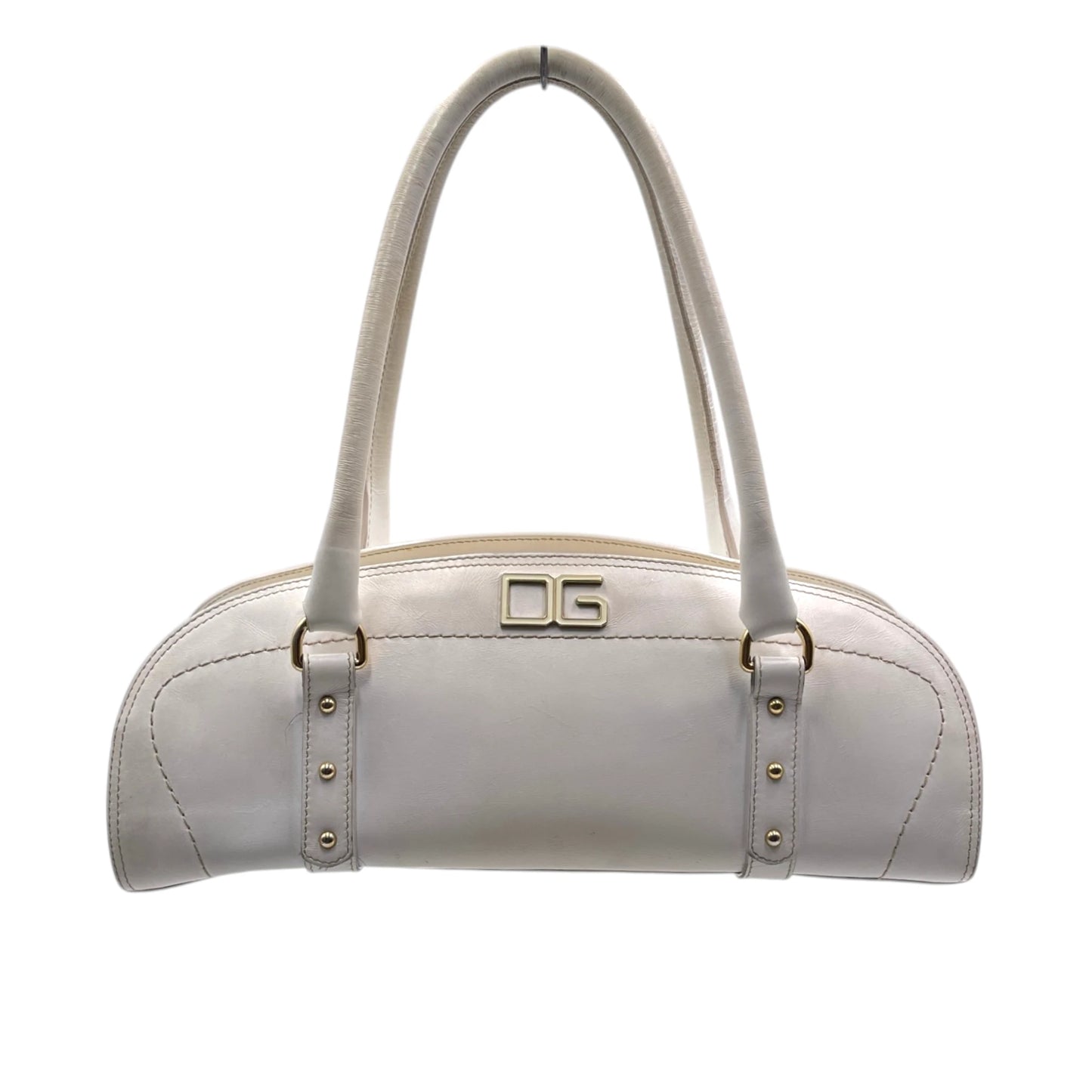 D&G White Leather Shoulder Bag