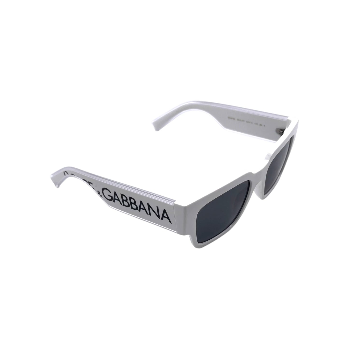 D&G DG6184 White Square Frame Men's Sunglasses