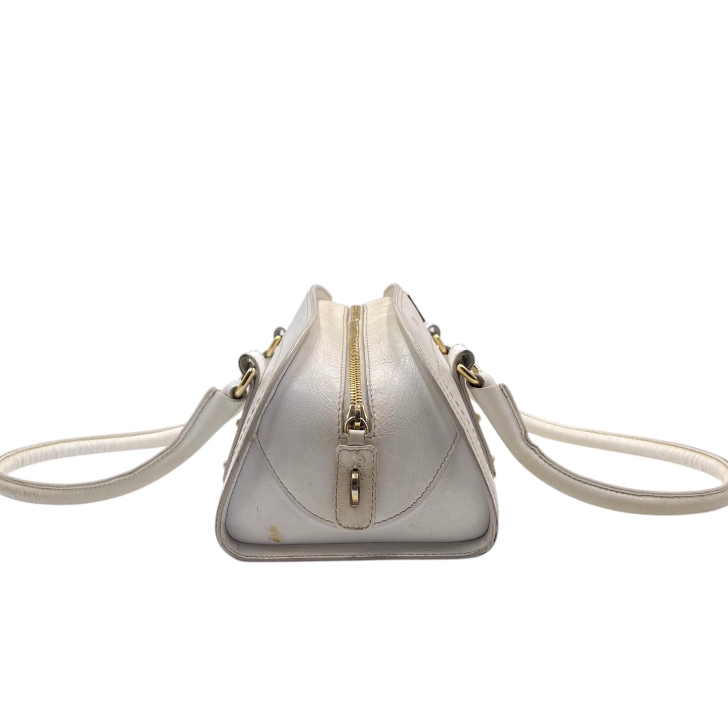 D&G White Leather Shoulder Bag