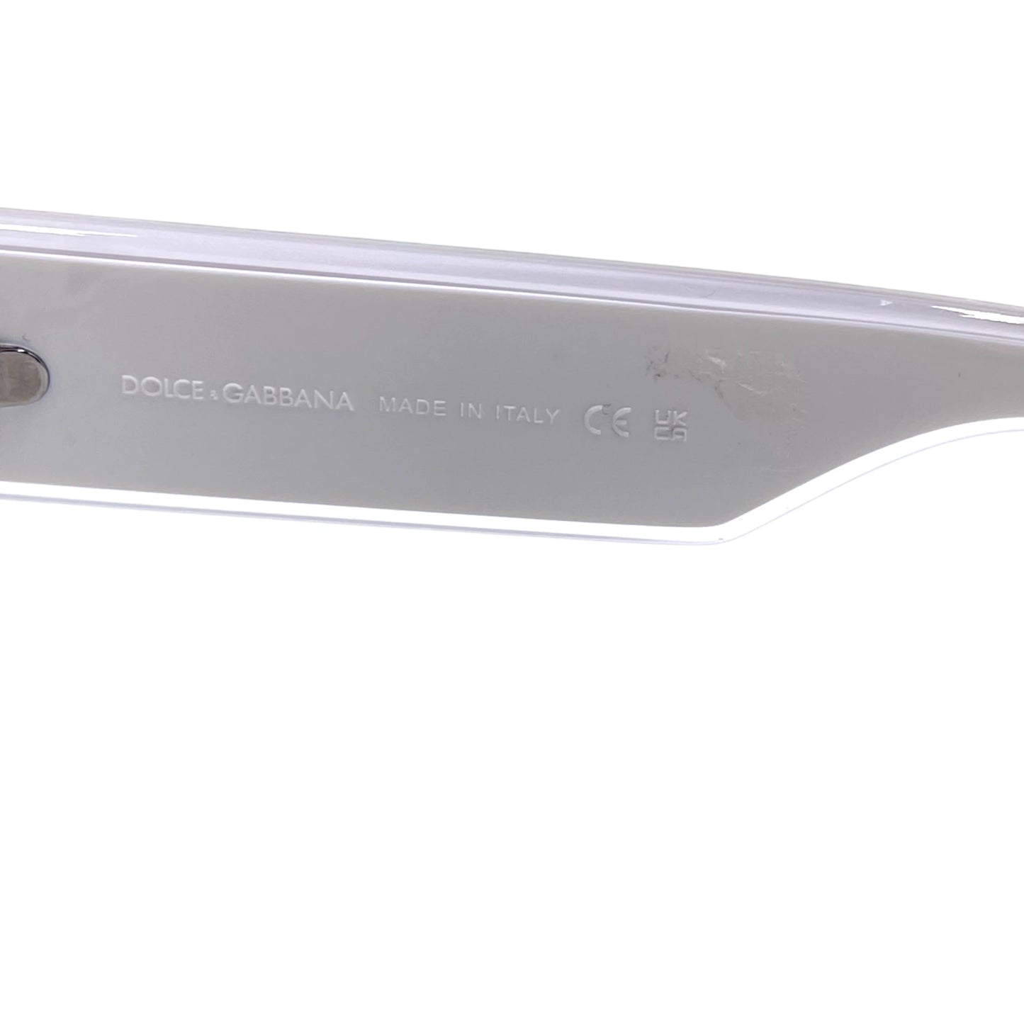 D&G DG6184 White Square Frame Men's Sunglasses