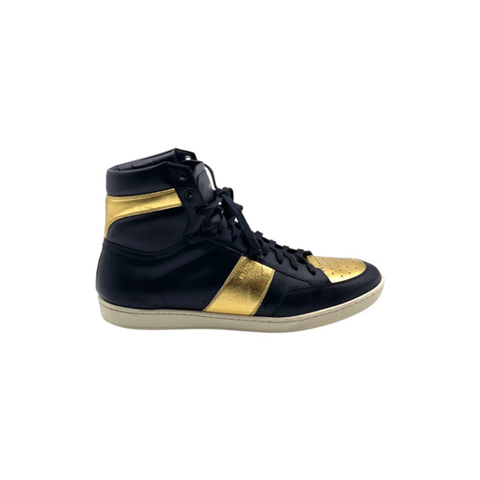Saint Laurent Black/Gold Court Classic High-top Men's Snkr