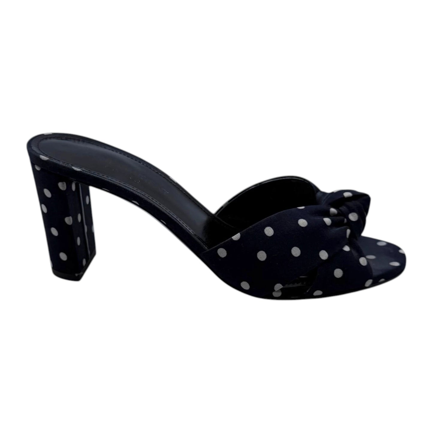 Saint Laurent Bianca Polka-Dot Mule