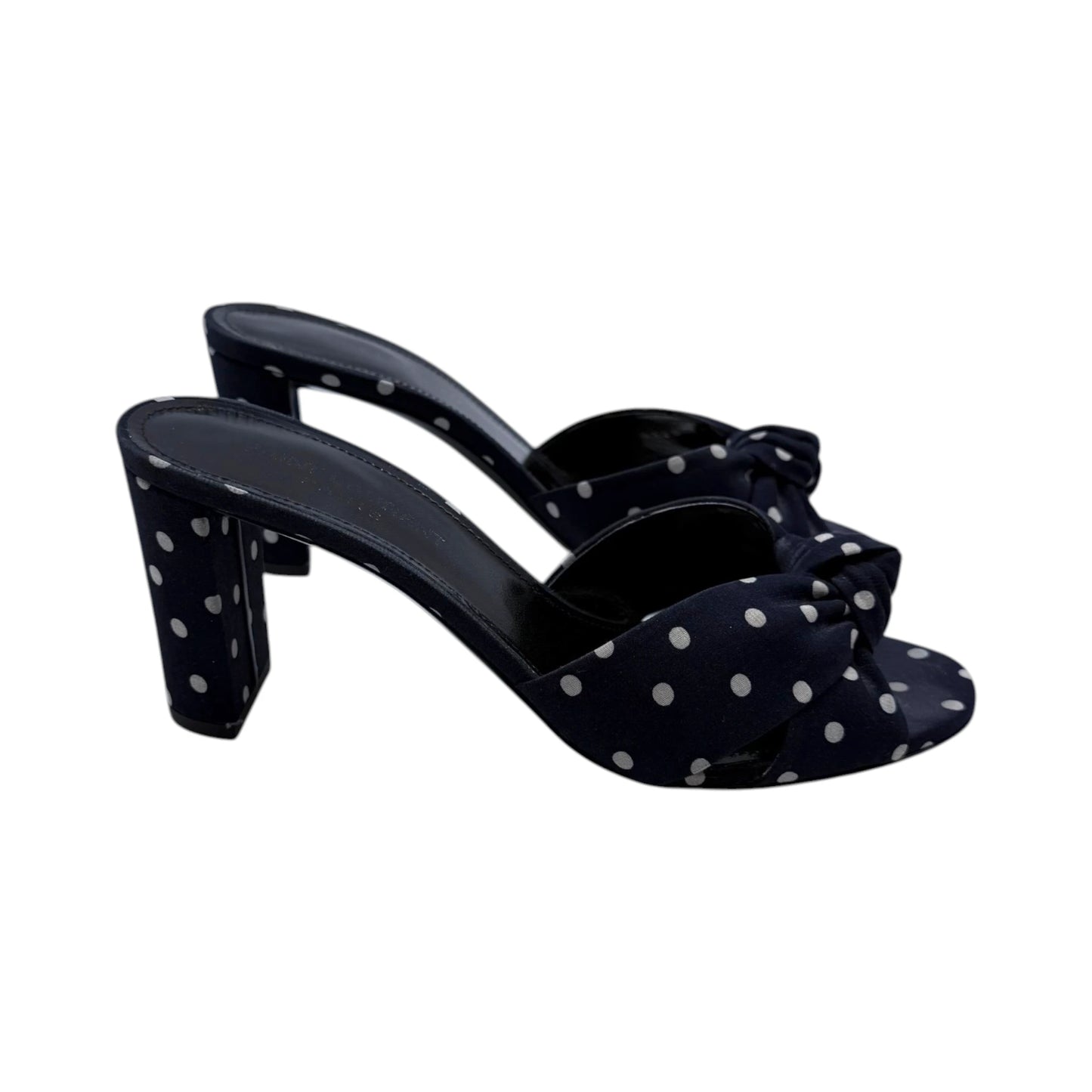 Saint Laurent Bianca Polka-Dot Mule