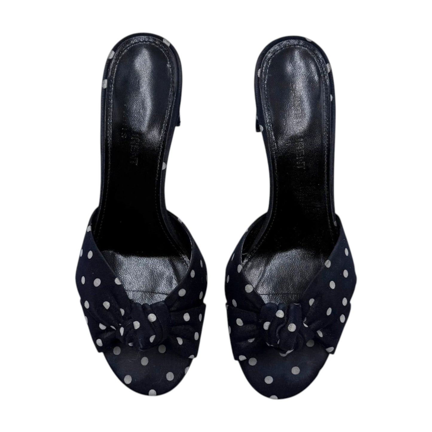 Saint Laurent Bianca Polka-Dot Mule