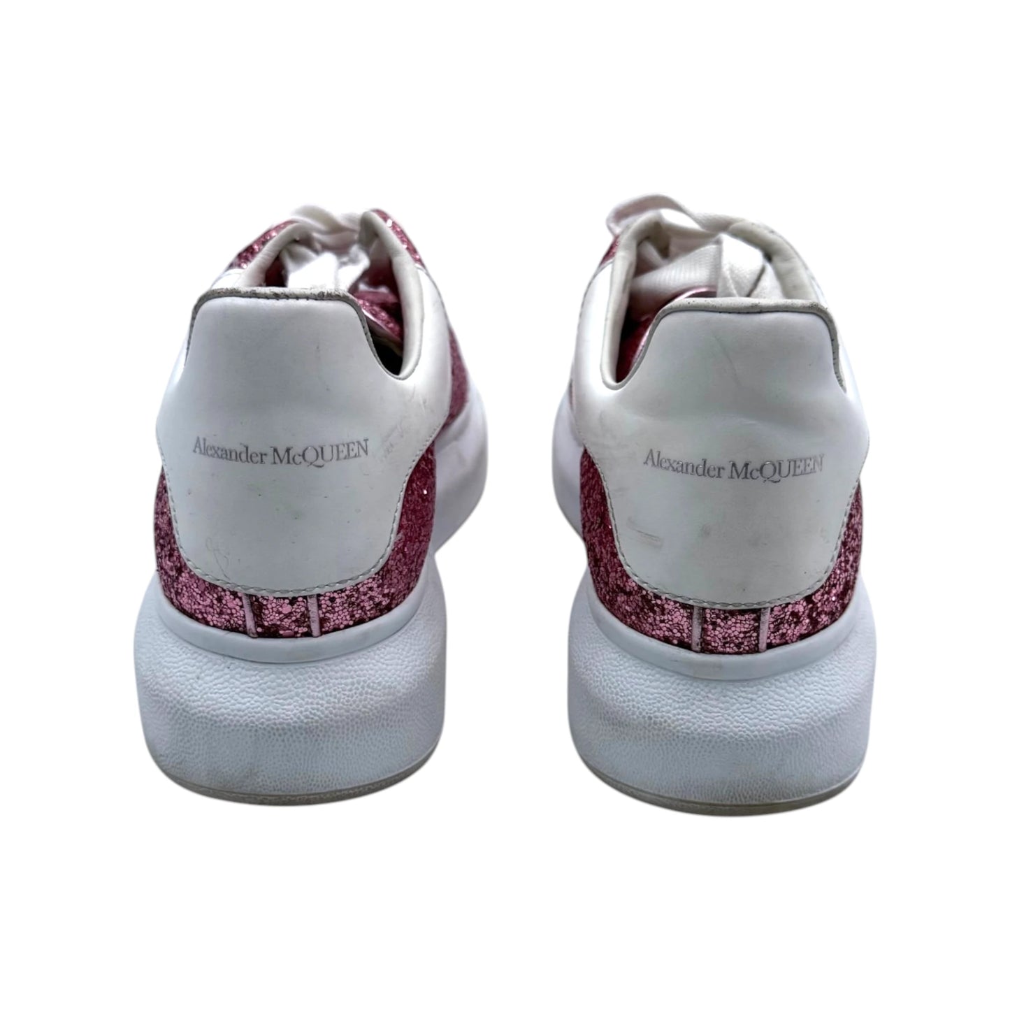 Alexander McQueen Pink Glitter Oversized Sneaker