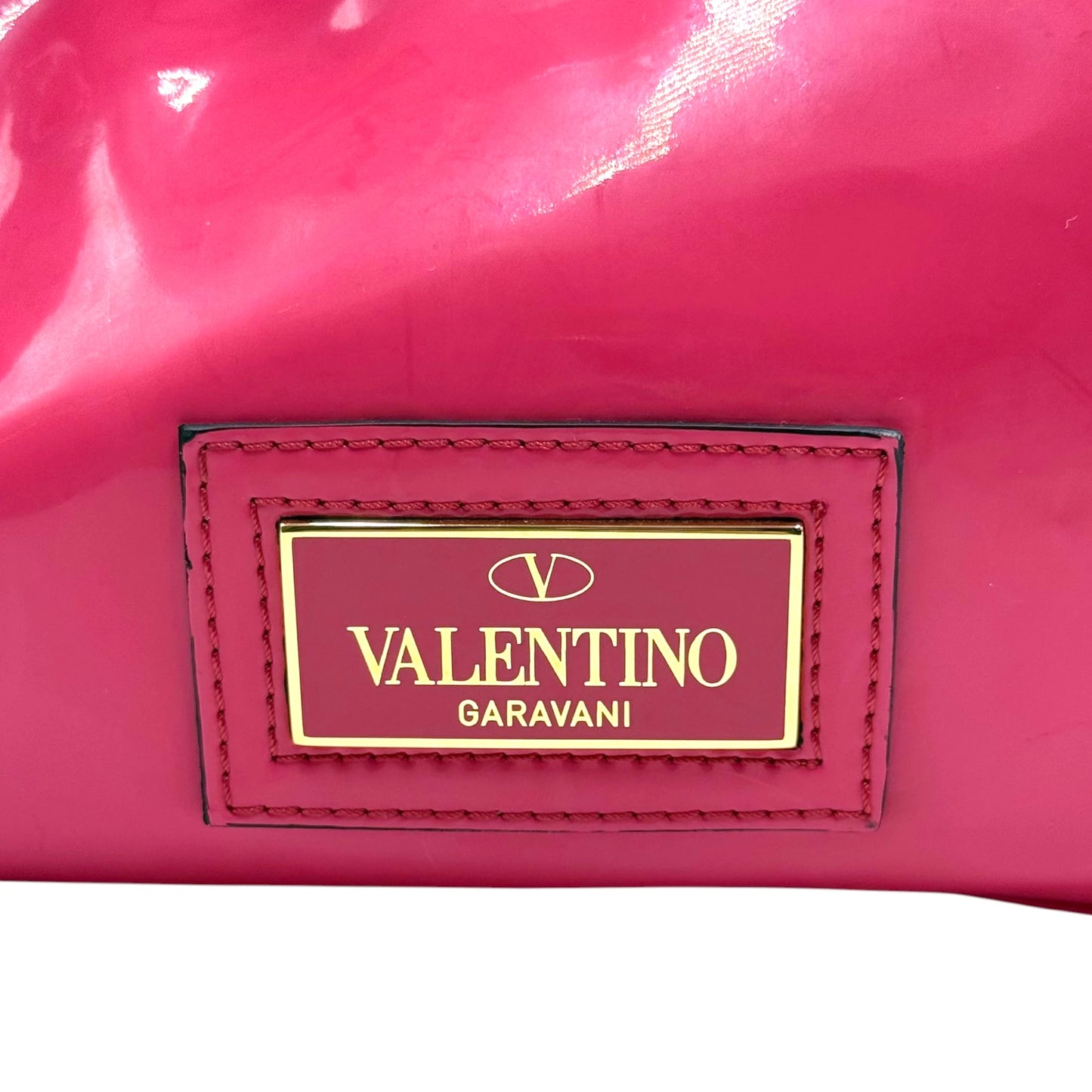 Valentino Garavani Pink Patent Top Handle Bag
