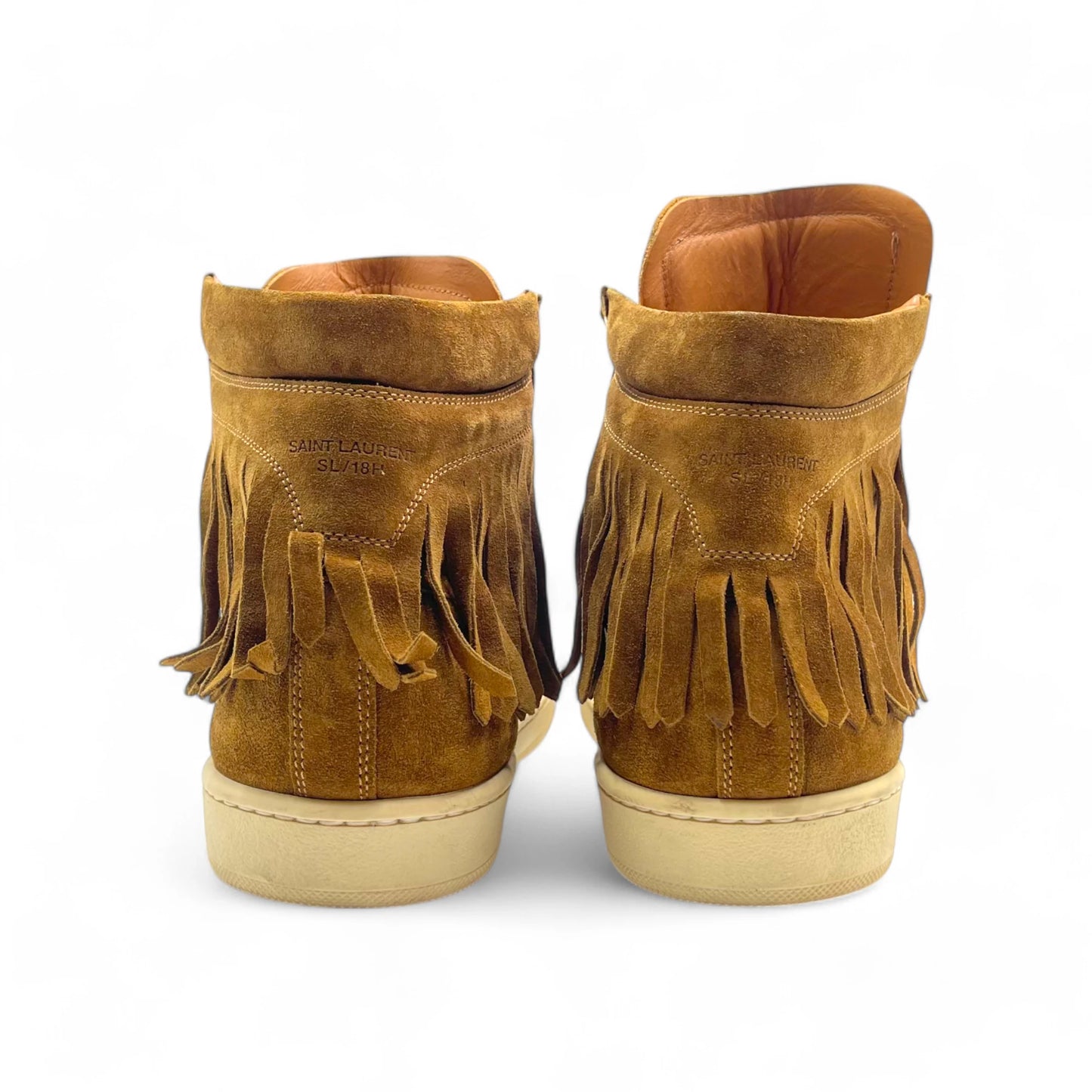 YSL Brown Suede Fringe Snkr Men