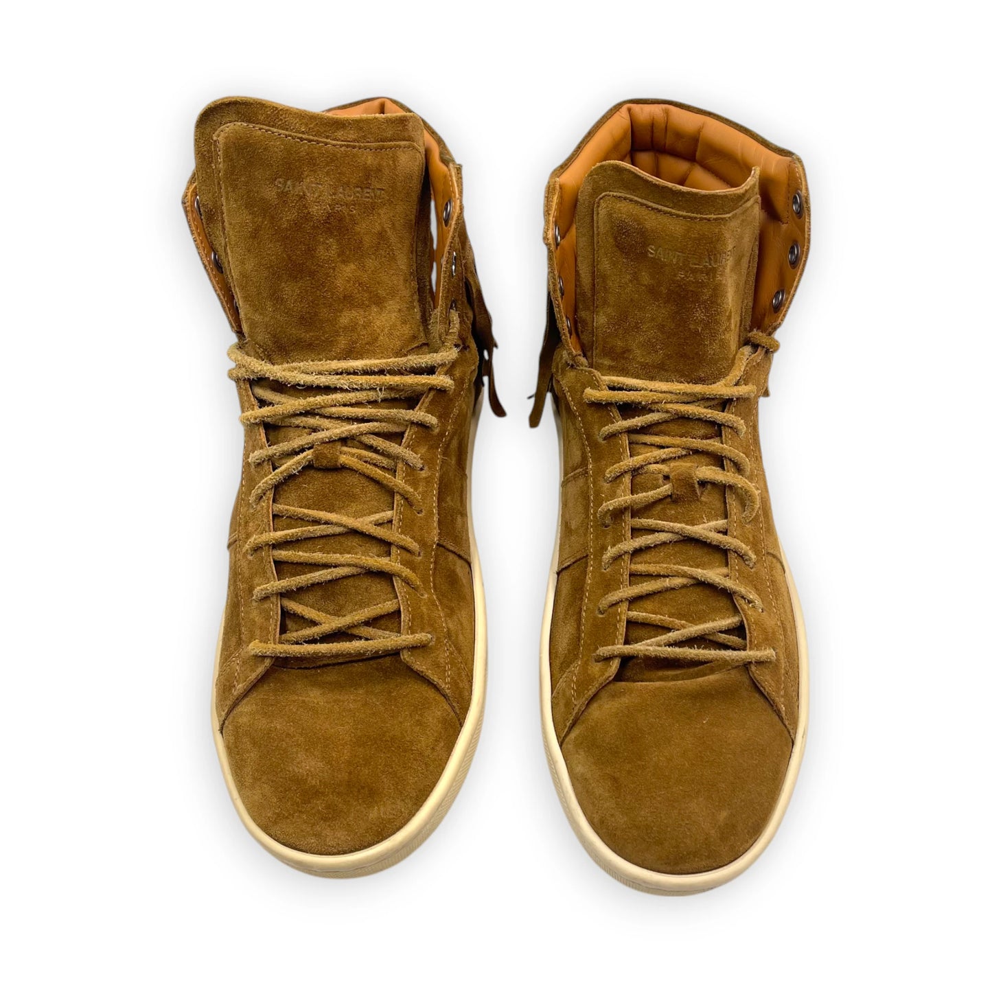 YSL Brown Suede Fringe Snkr Men