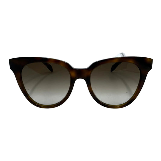 Alexander McQueen Wayfarer Tortoise Sunglasses