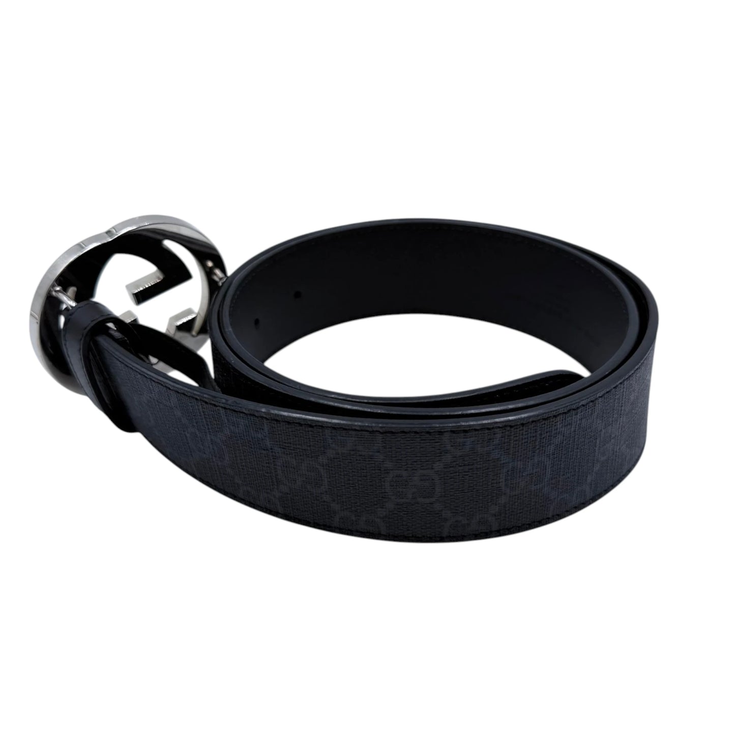 Gucci Interlocking Buckle Leather Belt